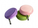 Colorful headphone holding case for travel