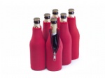 Neoprene Blank Zippered Bottle cooler/ koozies /coozies/ coolies