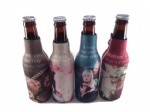 zippered neoprene imprinted Bottle cooler/ koozies /coozies/ coolies