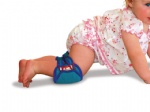 潜水料儿童护膝 爬行护膝 宝宝护膝 打点印刷护膝