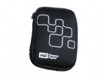 Western digital WD hard disk pouch nylon zipper mesh pocket & elastic band inside
