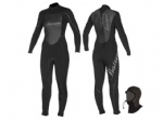 womens Winter wetsuit 3/2mm With hood